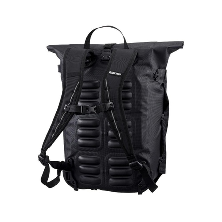 Ortlieb Vario High Vis QL2.1 Rucksack/Packtasche 26 L schwarz reflektierend