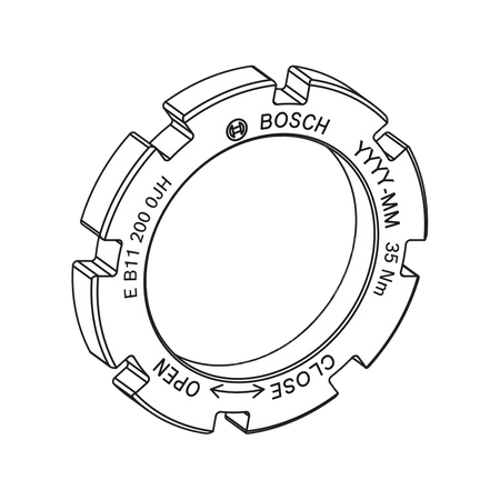 Bosch lockring, Gen4, for chainring assembly (BDU4XX, BDU37YY, BDU31YY) MY2024