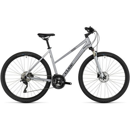 Cube Nature EXC polarsilver'n'black 2024 Trapeze - RH 46 cm