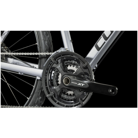 Cube Nature EXC polarsilver'n'black 2024 Trapeze - RH 46 cm