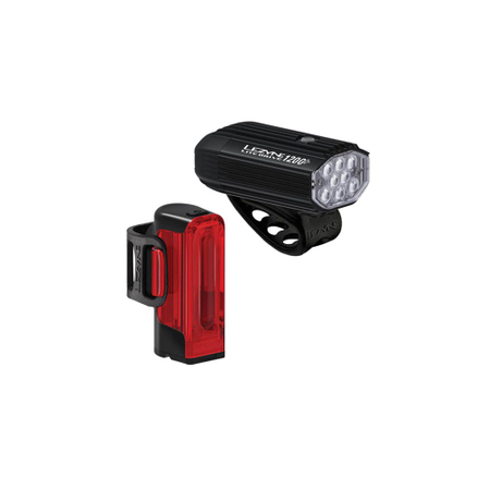 Lezyne Lite Drive 1200+/Strip Pro400+ black