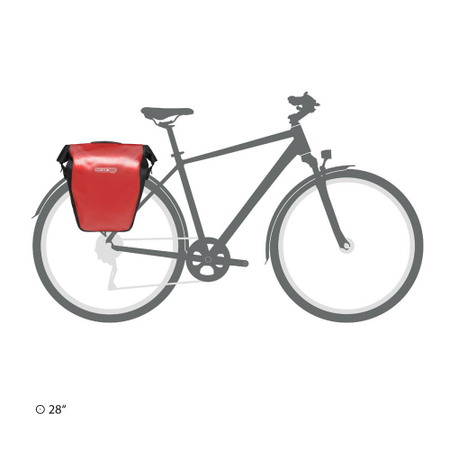 Ortlieb Back-Roller Core QL2.1 pannier 20 L red/black