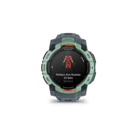 Garmin Instinct 3 AMOLED twilight/neo tropic with silicone - 50 mm