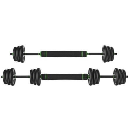 Tunturi barbell/dumbbell set, 20kg, vinyl