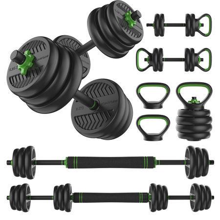 Tunturi barbell/dumbbell set, 20kg, vinyl