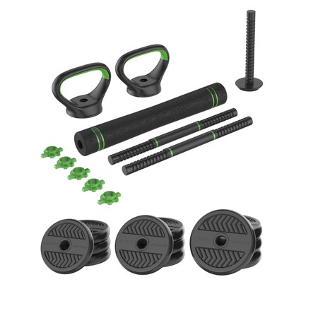 Tunturi barbell/dumbbell set, 20kg, vinyl
