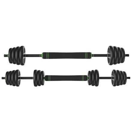 Tunturi Langhantel-/Kurzhantel-Set, 28kg, Vinyl