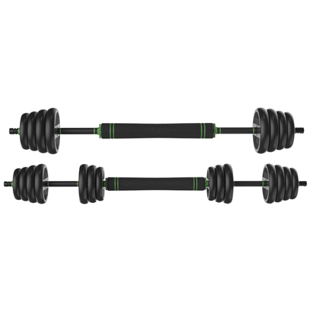 Tunturi Langhantel-/Kurzhantel-Set, 28kg, Vinyl