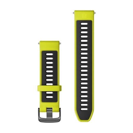 Garmin Silikon-Wechselarmband zitronengelb/schwarz 130-220 mm