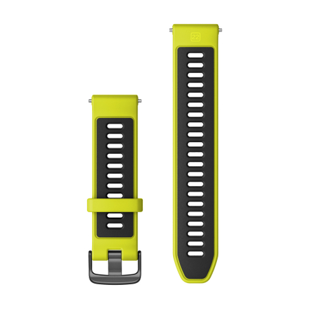 Garmin Silikon-Wechselarmband zitronengelb/schwarz 130-220 mm
