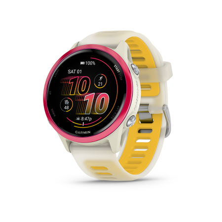 Garmin Forerunner 570 - 42 mm bone/raspberry red