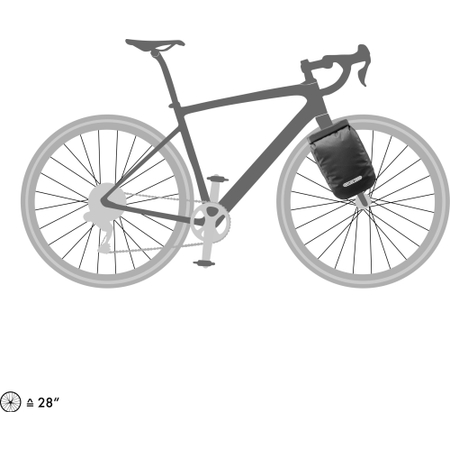 Ortlieb Fork-Pack side bag for fork mounting 5.8 L black