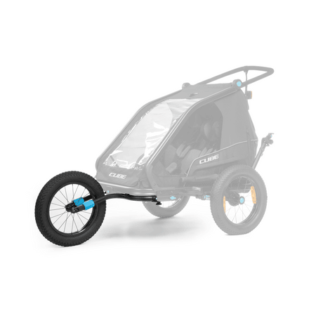 Cube Fat Wheel Jogger Kit für Kinder Fahrradanhänger Double black