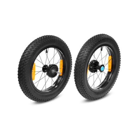 Cube Fat Wheels hinten für Kinder Fahrradanhänger Double black