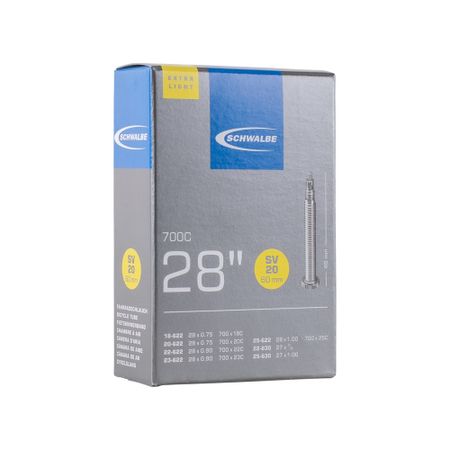 Schwalbe bicycle inner tube no. 20 Extra Light (28"/700C) SV 60 mm