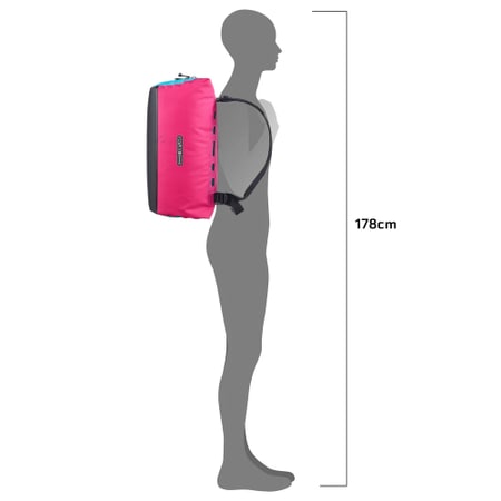 Ortlieb Duffle Lite Cyber travel bag 40 L cyber pink/cyber blue
