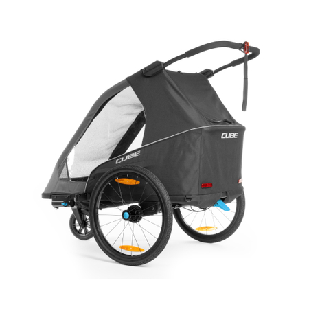 Cube Children's bike trailer Double PURE black'n'grey