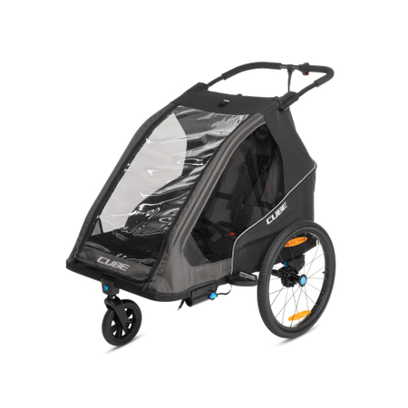 Cube Children's bike trailer Double PURE black'n'grey