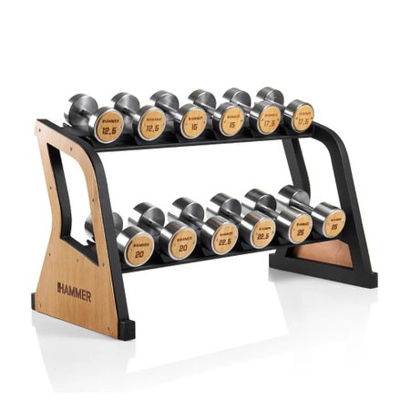 Hammer Hantelablage-Set Exklusiv 12,5-25 kg