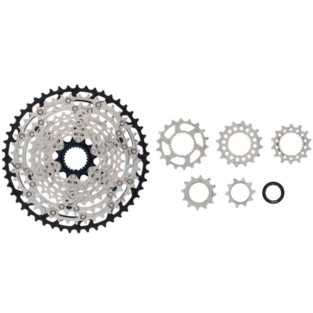 Shimano SLX CS-M7100 12-speed 10-51T cassette.