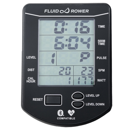 Fluid Rower Neon Plus Black (BT) Rudergerät