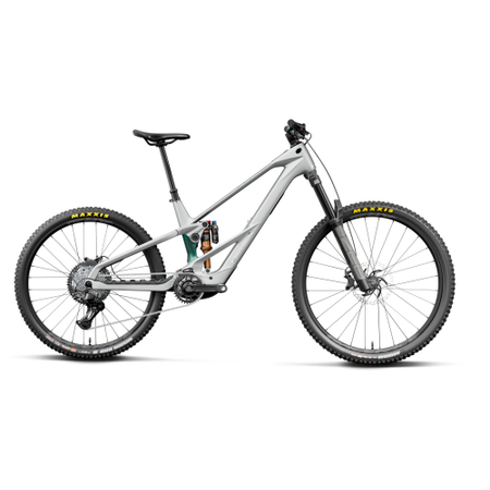 Orbea Wild LT M20 Mullet smooth silver / escape green carbon view