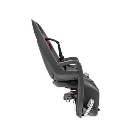Hamax Caress GT, dark grey and red, fits onto the luggage rack