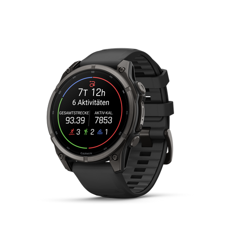 Garmin Fenix 9 schwarz / carbongrau DLC Titan - 47 mm