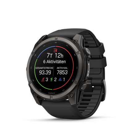 Garmin Fenix 9 schwarz / carbongrau DLC Titan - 51 mm