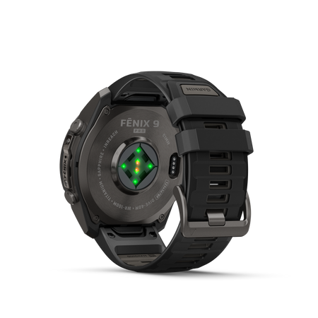 Garmin Fenix 9 Pro inReach carbongrau DLC Titan schwarz / kieselgrau 51 mm