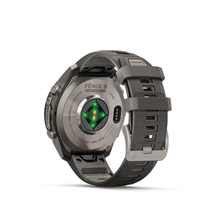 Garmin Fenix 9 Pro inReach Solar Titan kieselgrau / silbergrau 47 mm