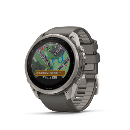 Garmin Fenix 9 Pro inReach Solar Titan kieselgrau / silbergrau 51 mm