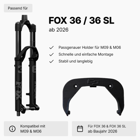 Unleazhed Holder für M09 & M06 für FOX 36 ab MJ 2026