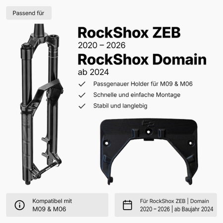 Unleazhed Holder für M09 & M06 für RockShox ZEB MJ 2020-2026