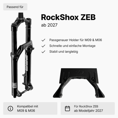 Unleazhed Holder für M09 & M06 für RockShox ZEB ab MJ 2027
