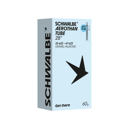 Schwalbe Fahrradschlauch Aerothan Tube 28" Gravel/Allroad SCV 60 mm