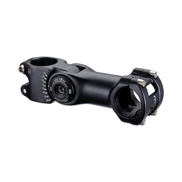 SENQI BMX Lenkervorbau Verstellbar – Doppelter Vorbau In Rot, Passend Für 25,1-26,5 Mm Lenker & 28,6 Mm Gabel, Höhe 15-25 Mm