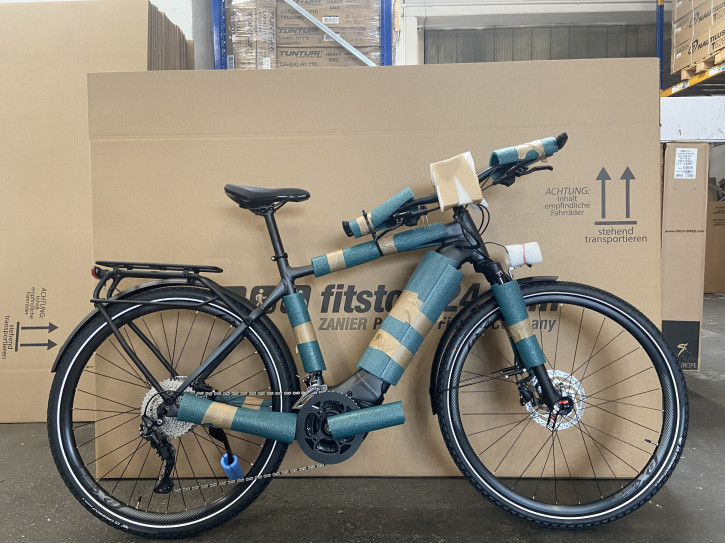 Remove the bike from the box and remove all protective packaging