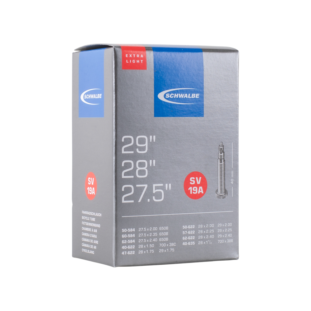 Schwalbe bicycle inner tube no. 19A (27.5"/28"/29") SV 40 mm | buy online